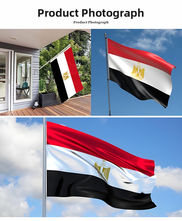 Egyptian Flags 90x150 Cm Size Spring Spun Polyester High Color Fastness For Home Garden Patio Lawn_voghion.com