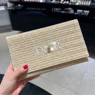 D's New Cosmetic Bag Straw Cosmetic Bag Handbag