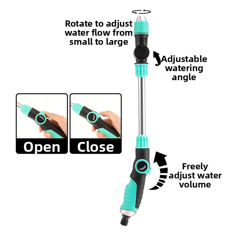Automatische oprolbare waterslang, tuinsproeier, magische slang voor landbouwbewatering, hogedruk autowassen en terras- en gazononderhoud._voghion.com