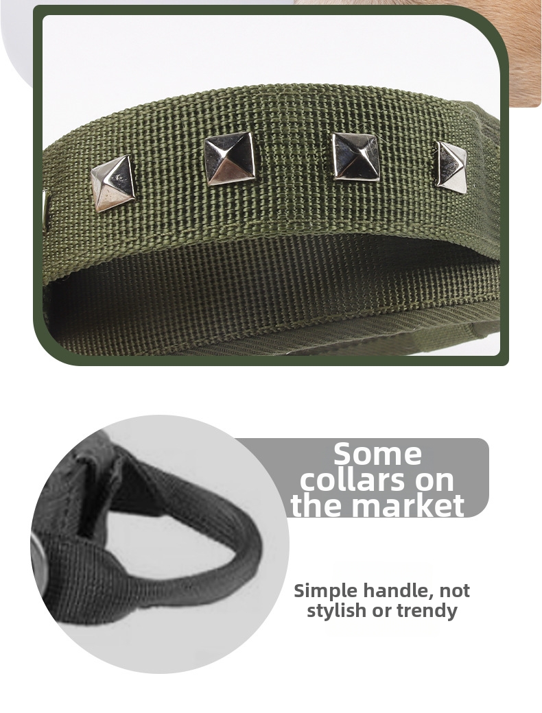 Adjustable Nylon Dog Collar For Medium And Large Breed Dogs_voghion.com