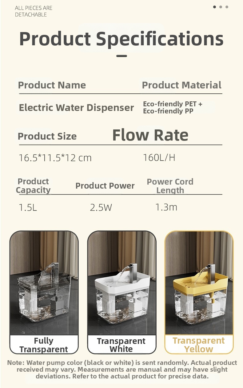 Automatic Pet Water Fountain Large Capacity For Cats And Dogs_voghion.com