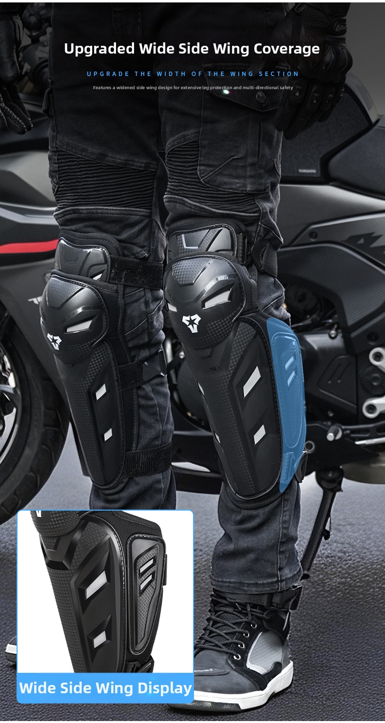 Motor knie- en scheenbeschermers dames schokabsorberend offroad_voghion.com