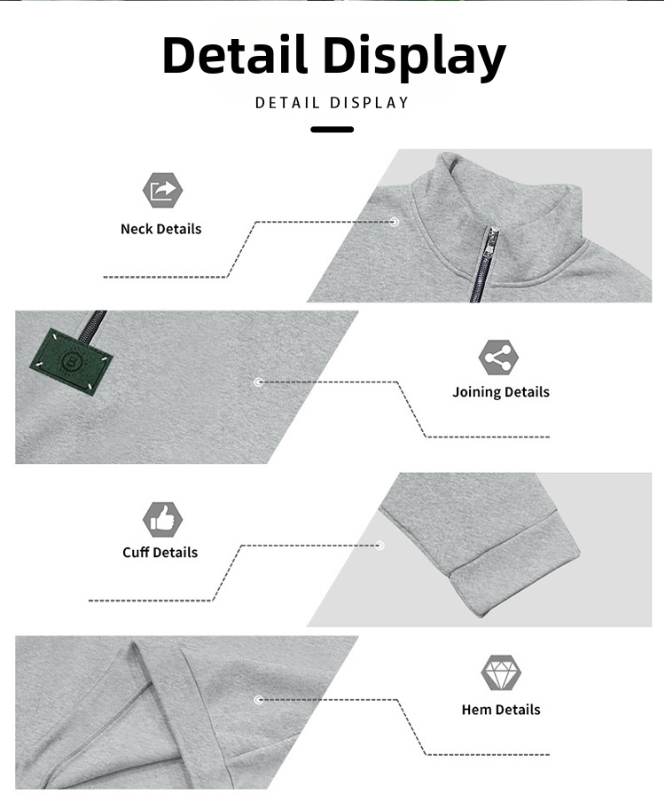 Men's Clothing Men's Heavyweight Fleece Lined Stand Collar Sweatpants Set Loose Fit Casual Commuter Wear Style Winter Clothing_viptrois.com
