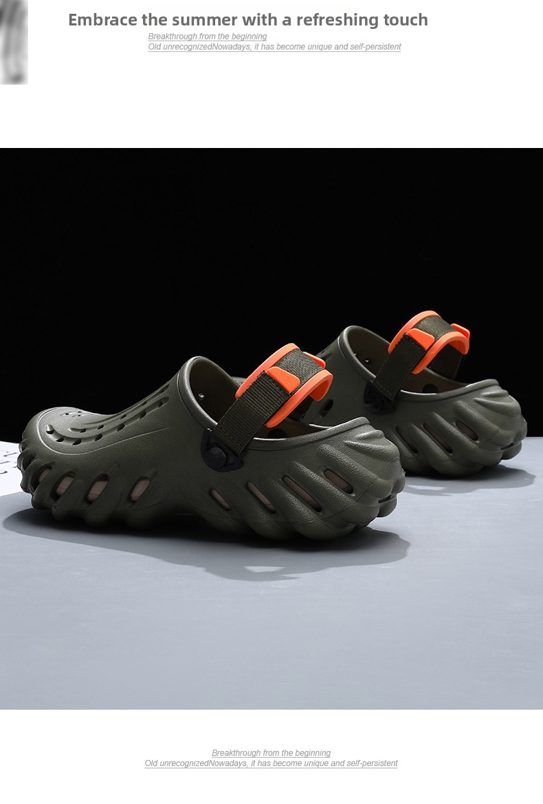 Herren Clogs Für Den Sommer Mit Dicker Sohle Und Rutschfest_voghion.com