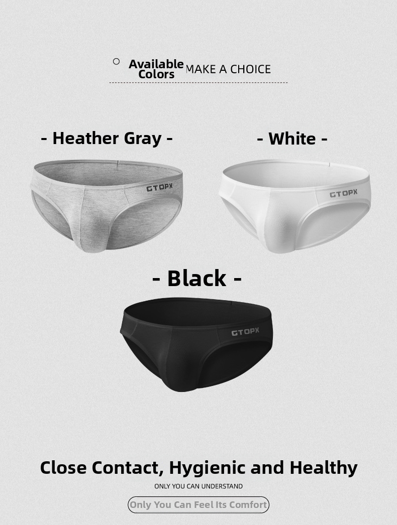 Vyriškos triangle trumpikės - patogūs žemo liemens vienspalviai_voghion.com