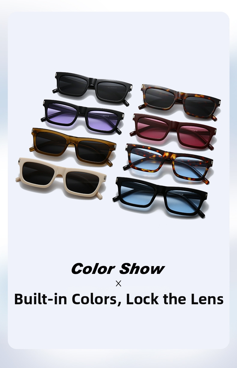 Stylish Square Frame Sunglasses Uv Protection For Women_voghion.com