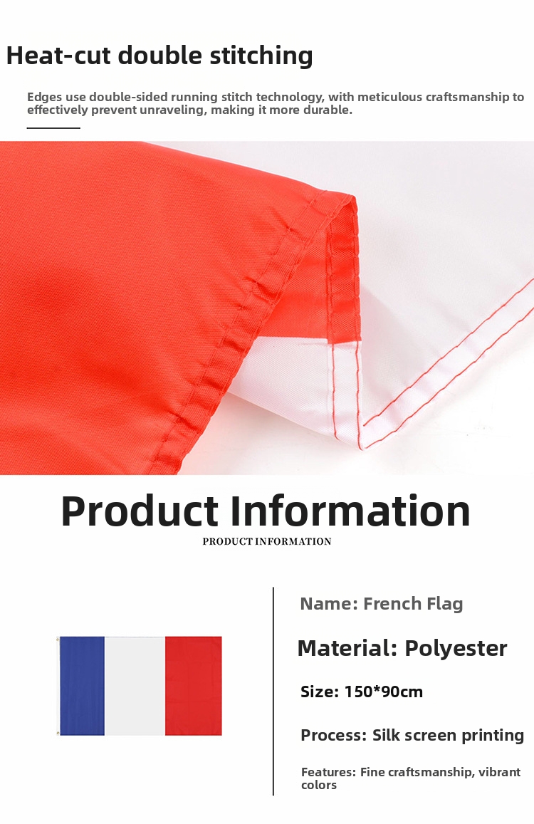 Flaga francji na imprezy plenerowe i do ogrodu_voghion.com