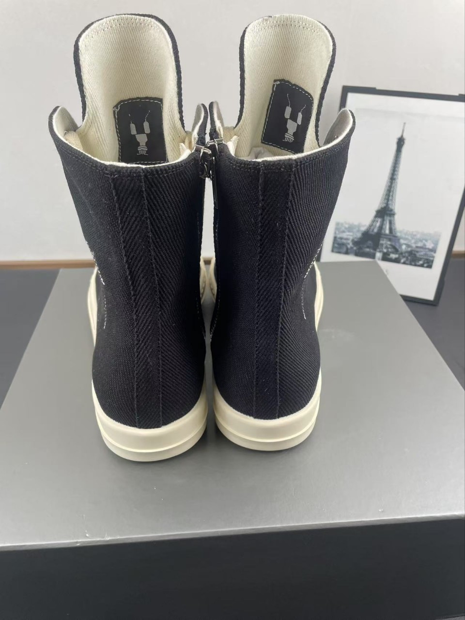 High Top Canvas Sneakers For Men With Star Embroidery Versatile_voghion.com