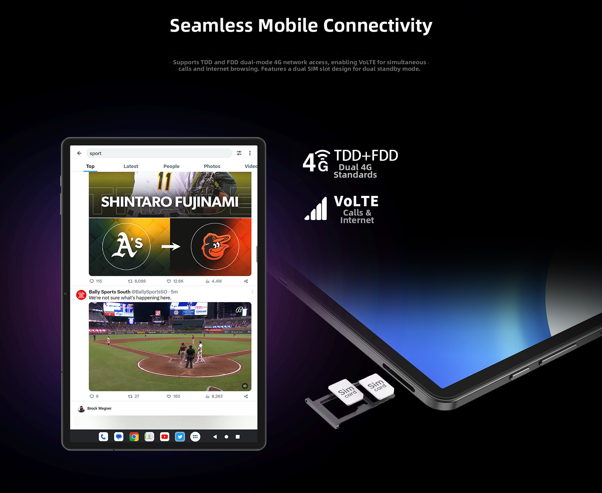 T50HD Tablet PC 11 Inch 6+256G With Calling Functionality Computer & Office Tablet_voghion.com