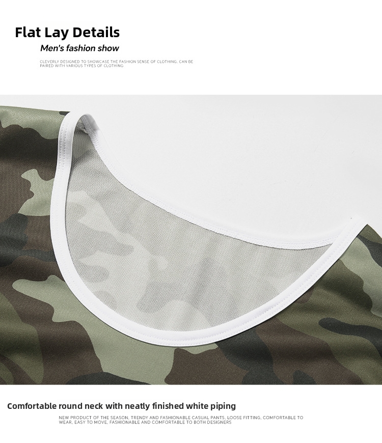 Men's Camo Muscle Tank Top Sleeveless Vest For Gym And Outdoor_voghion.com