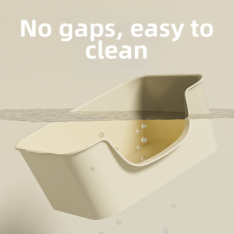 Extra Large Anti Pulling Semi Enclosed Cat Litter Box Pet Toilet Supplies For Cats_voghion.com