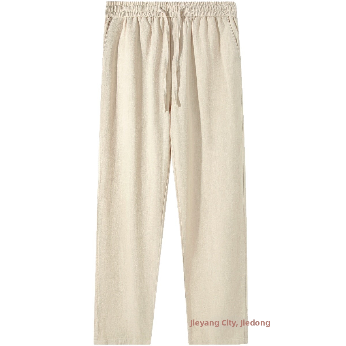 Hochwertige Leinenhose für Herren – Bequeme Hose mit geradem Bein aus atmungsaktivem Baumwoll-Leinen-Gemisch (M-4XL, Dunkelgrau/Schwarz/Marineblau/Beige)_voghion.com