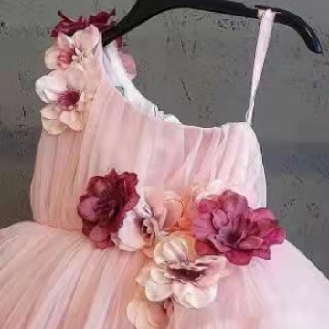 Spring Princess Dress For Baby Girls 0-3 Years Old Flower Girl Tutu Gown Formal Wear Performance Costume_voghion.com