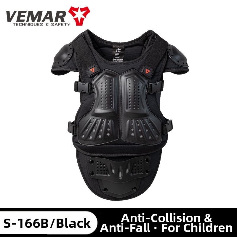 Children's Motorcycle Protective Suit For Riding And Roller Skating Breathable Anti-Fall Back And Chest Protection Balance Bike Sports Gear_voghion.com