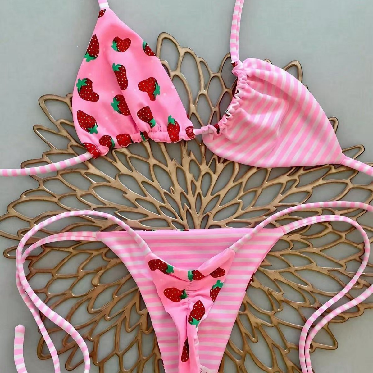 Braziliaans sexy strandbadpak, tweedelige bikini voor dames, modieuze zwemkleding_voghion.com