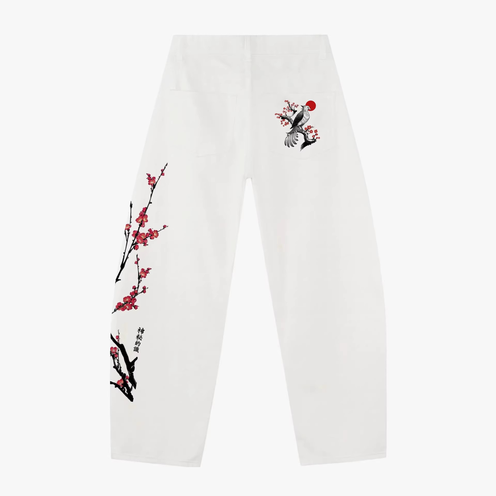 Men's Clothing Retro High-Waisted Washed Denim Jeans For Men Straight Leg Loose Wide Leg Trousers European And American Style_mkmklike.com