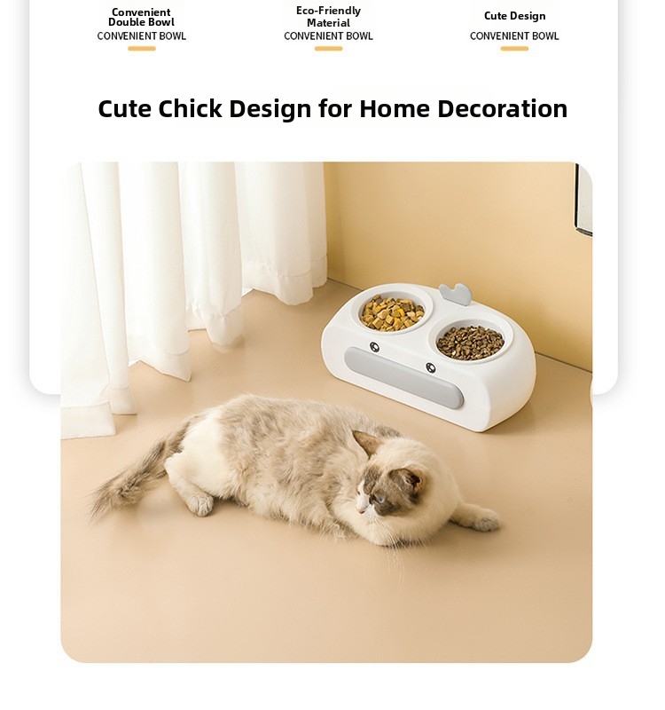 Doppelnapf Für Katzen Mit Automatischem Wasserspender_voghion.com