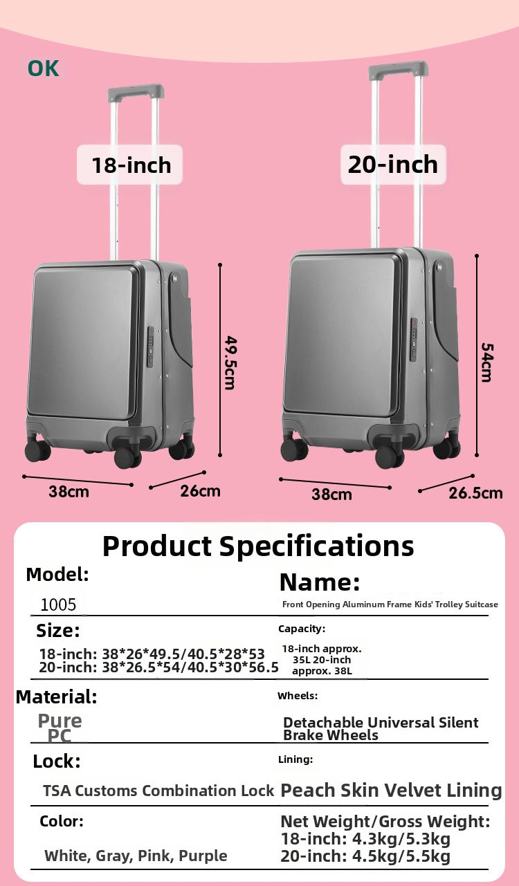 Valigia trolley per bambini cavalcabile bagaglio a mano da viaggio_voghion.com