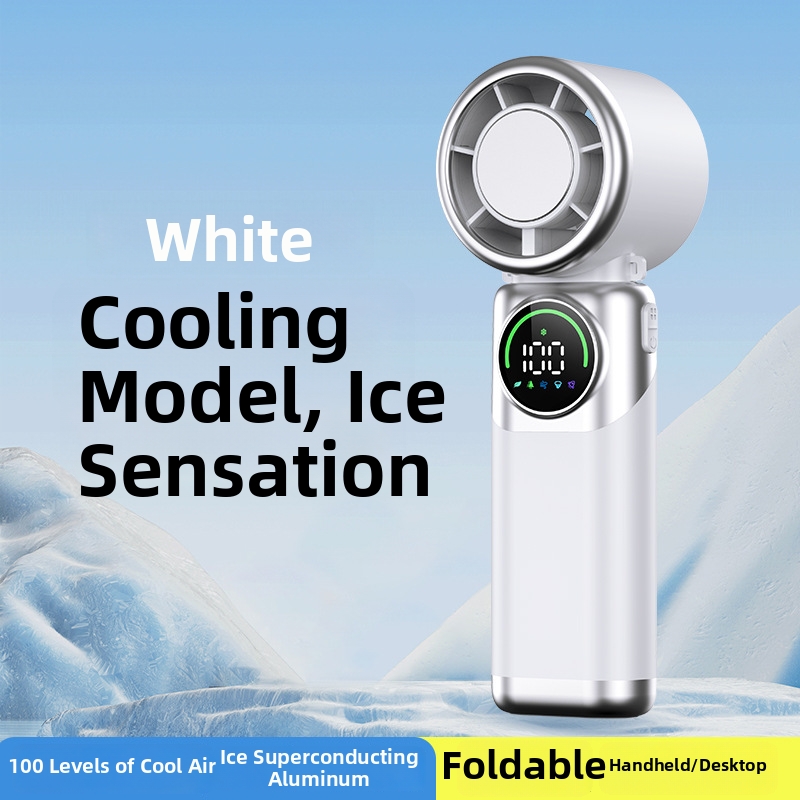 Handheld Fan Portable USB Mini Cooling Fan With 180 Degree Rotation Ice Compress Semiconductor Outdoor Household Appliance_voghion.com