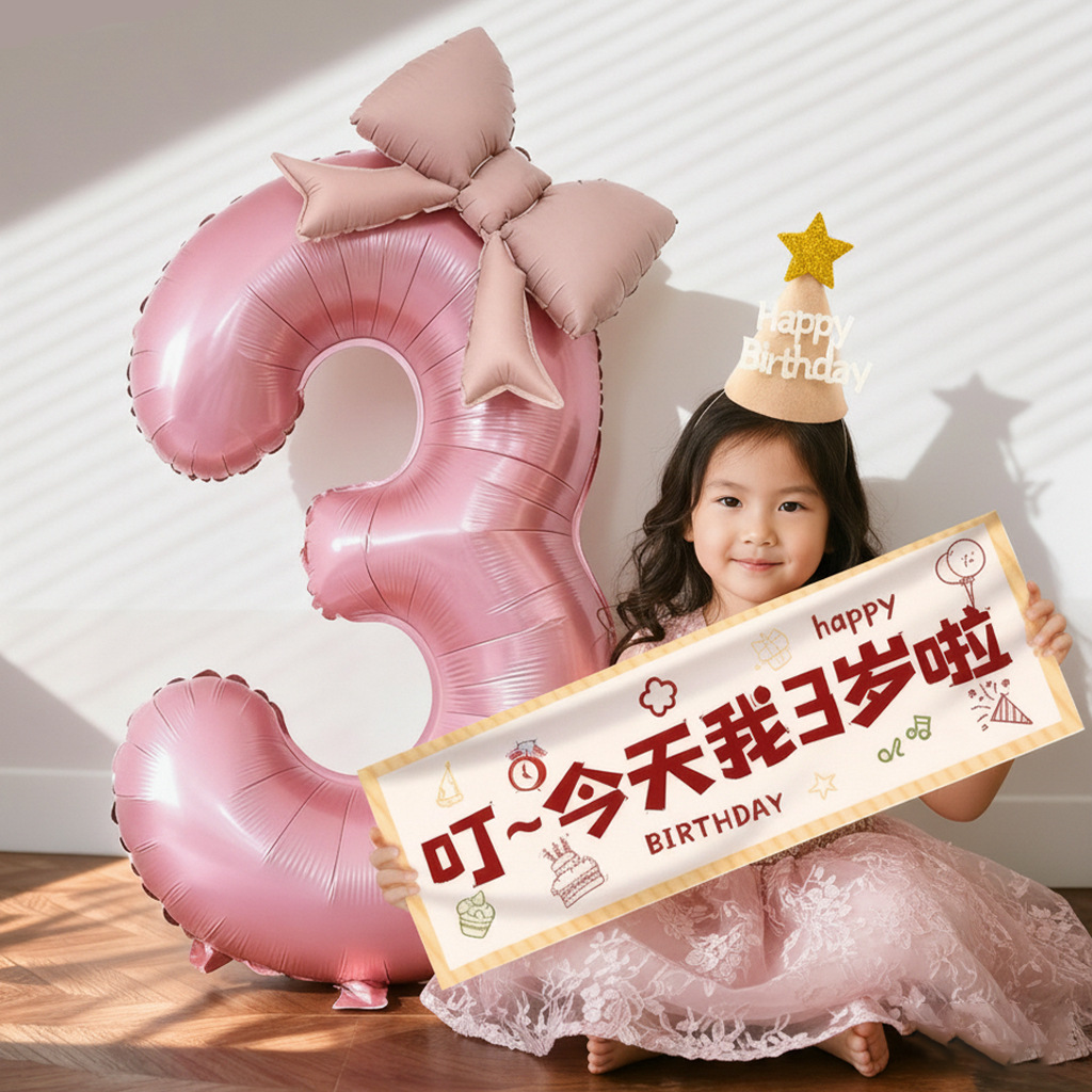 Palloncini rosa a forma di numero, decorazioni di compleanno, accessorio speciale per la festa del primo compleanno delle bambine, giocattolo da collezione_voghion.com