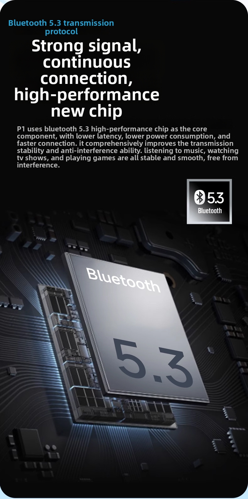 Écouteurs Bluetooth sans fil avec basses puissantes et rétractables pour téléphones portables - Vente directe d'usine - Offre transfrontalière en gros_voghion.com