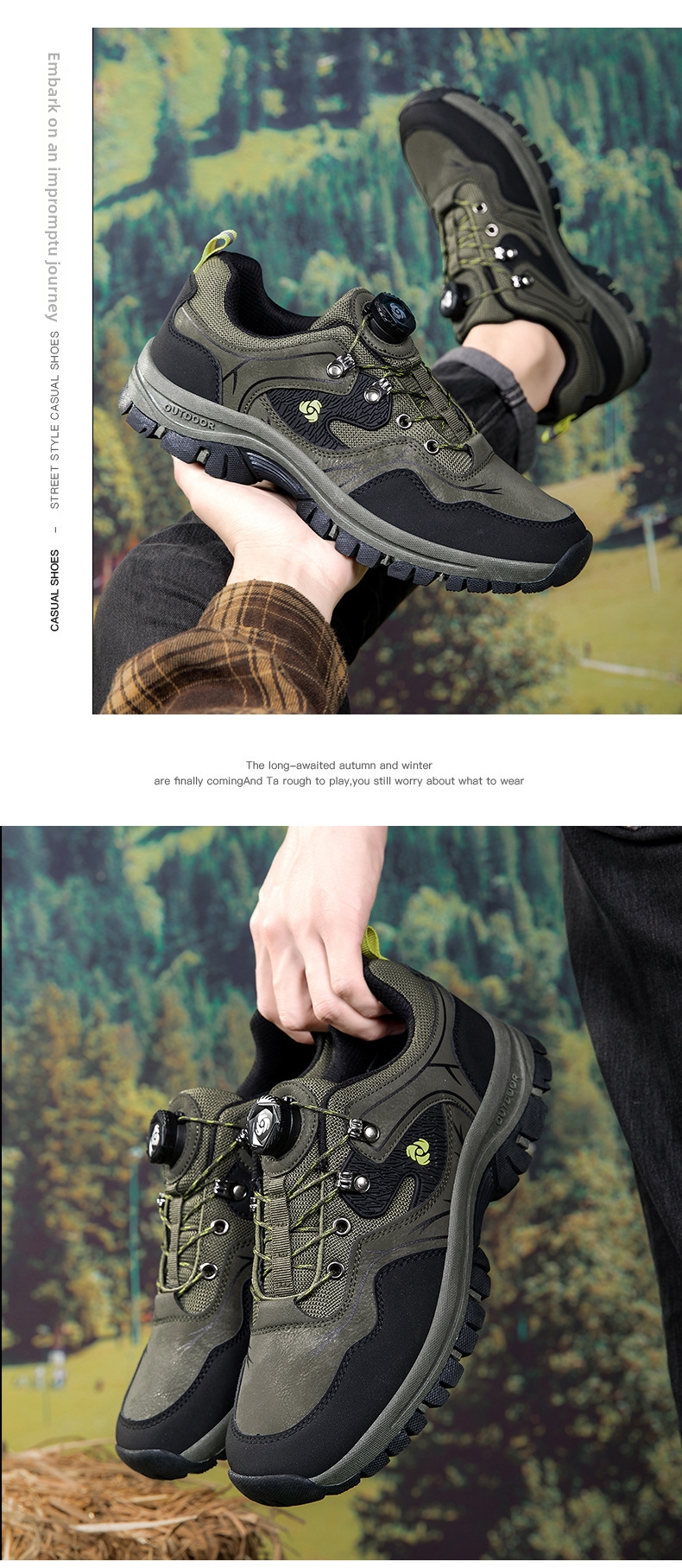 Herren Wanderschuhe Für Outdoor Sport Und Freizeit Mit Profilsohle_voghion.com