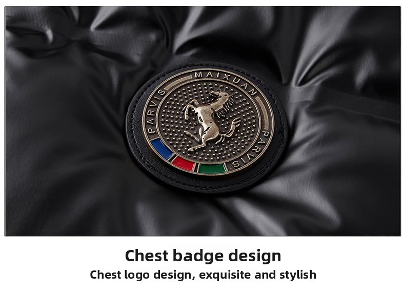Winter New Men's Fashion Trend Stand-up Collar Jacket Versatile Casual Solid Color Jacket_viptrois.com