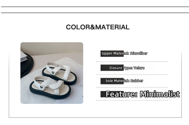 Mädchen Sommer Römersandalen Flache Strandschuhe Mit Klett_voghion.com