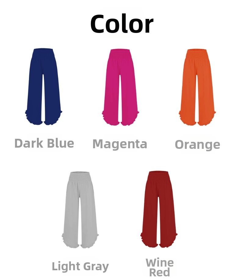 Women's European American Style Long Casual Wide Leg Pants Fashion_ecoleips.com