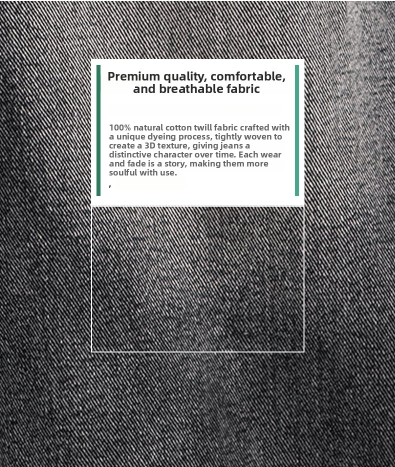 Men's American Vintage Heavy-Duty Distressed Jeans, Structural Patchwork Design With Premium Washed Finish, Straight Leg Casual Denim Pants_mkmklike.com