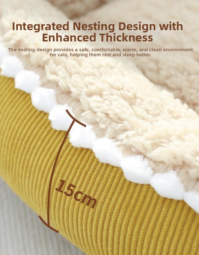 Warm Cat Bed Cloud Style Pet Sofa Thickened Dog Mat Comfortable_voghion.com