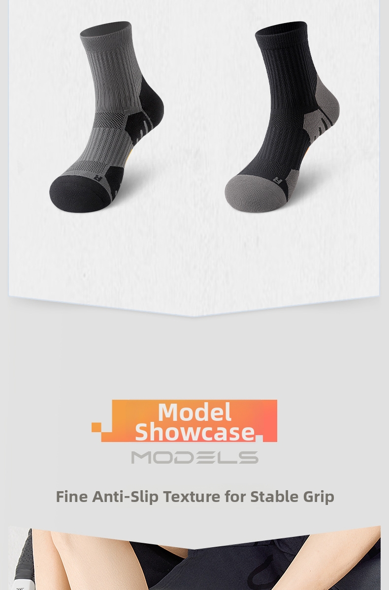 Professional Badminton Socks Thickened Terry Sole Non-slip Sports_voghion.com