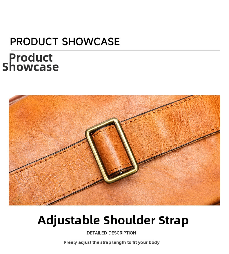 Men's Crossbody Bag Leather Chest Bag Versatile Shoulder Bag_voghion.com