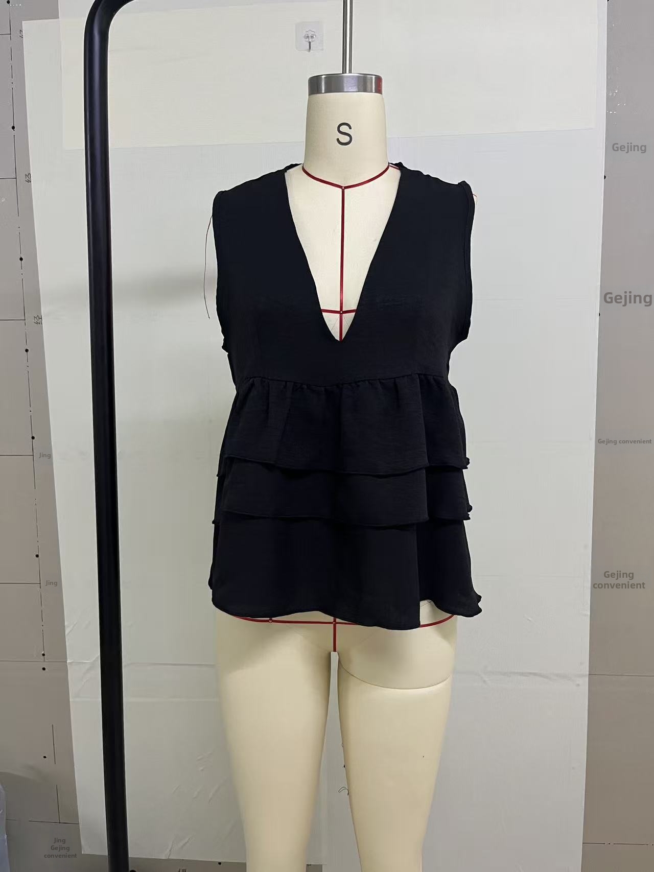 Damen Bluse Mit V-ausschnitt Ärmellos Elegant Für Den Sommer_voghion.com