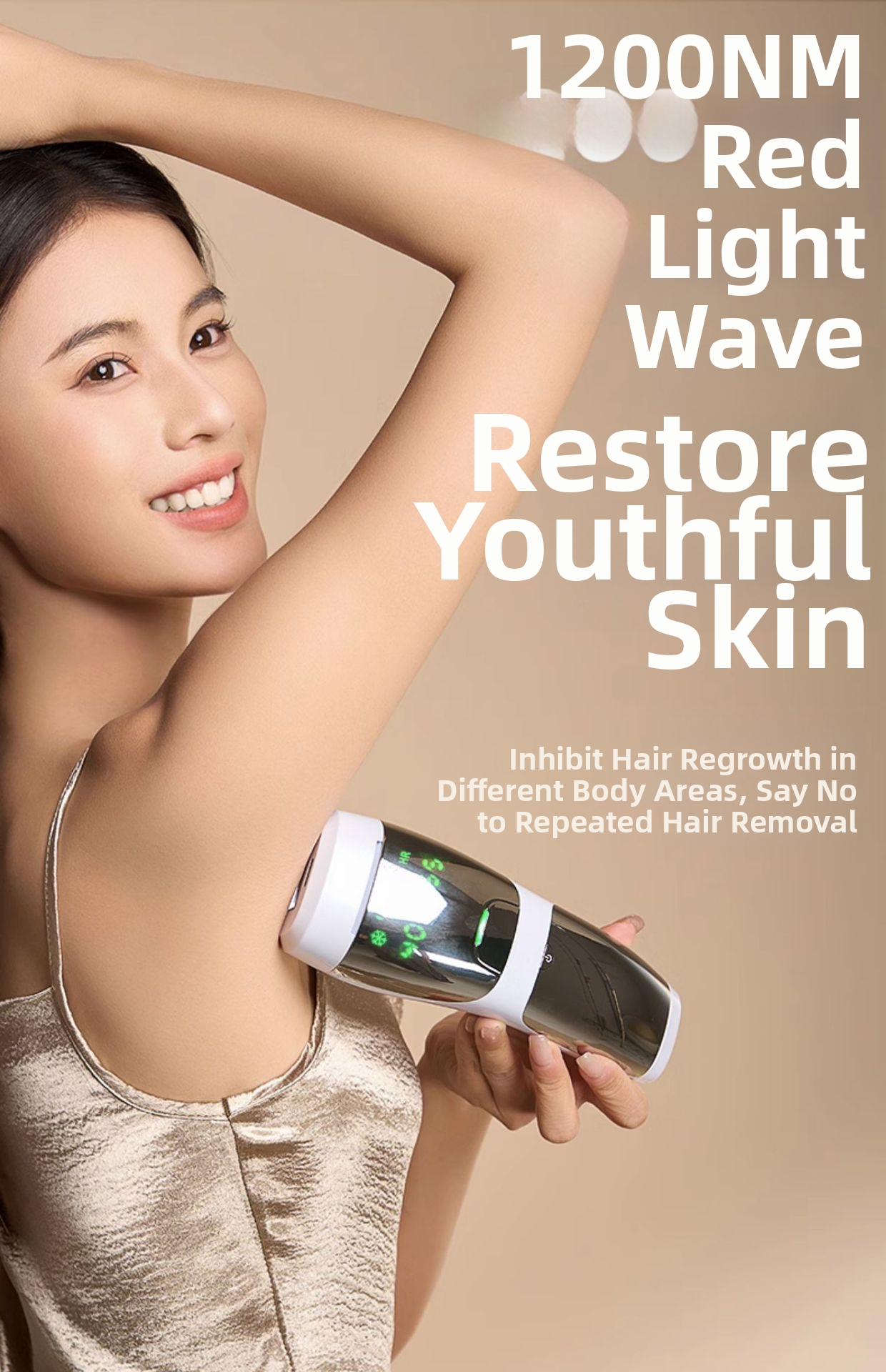 Aparelho de depilação a laser Ice Point Sapphire - Tratamento indolor para todo o corpo, ideal para uso doméstico, adequado para salões de beleza, axilas e genitais._voghion.com