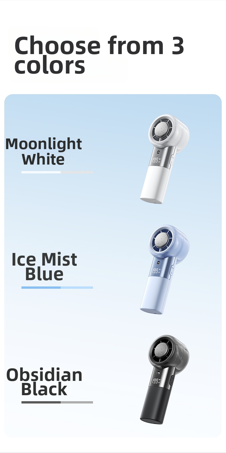 Handheld Mini Fan Portable Usb Cooling Fan With Spray Function_voghion.com