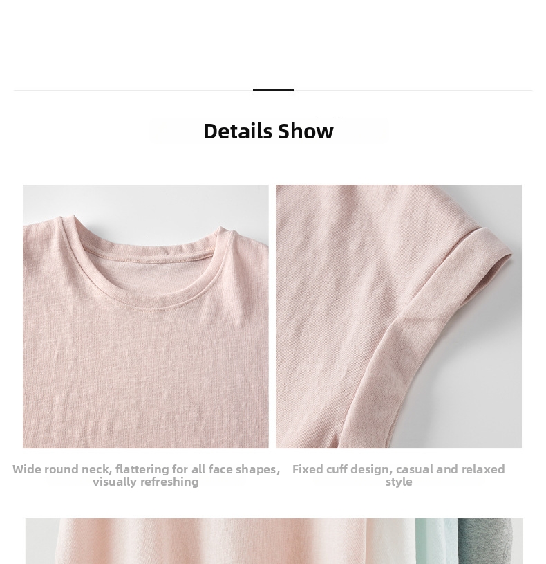 Women's Clothing Summer Style Women's T-Shirt Loose Batwing Sleeve Round Neck Short Sleeve Relaxed Fit For Outerwear_ecoleips.com