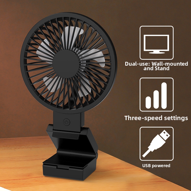 Mini ventilatore alimentato tramite USB con telecomando, supporto da tavolo o ventilatore a clip da appendere per schermo del computer in ufficio, potente_voghion.com