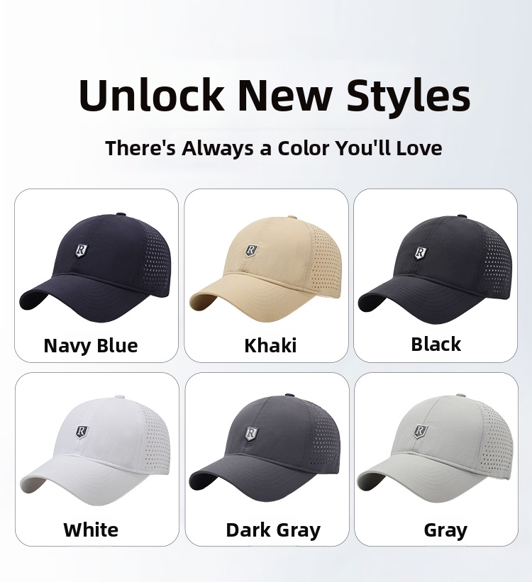 Quick Drying Breathable Mesh Baseball Cap For Women Sun Protection_voghion.com