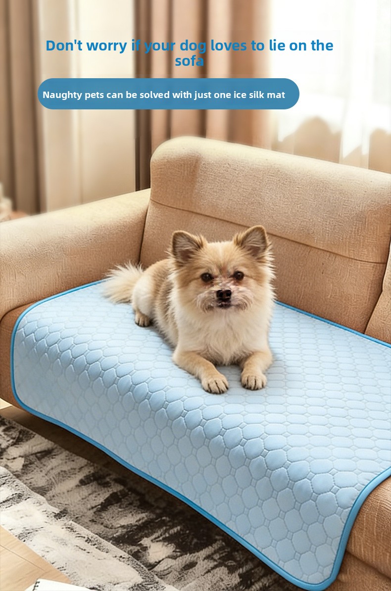 Cooling Dog Mat And Cat Cooling Bed Breathable Ice Silk Pet Pad_voghion.com