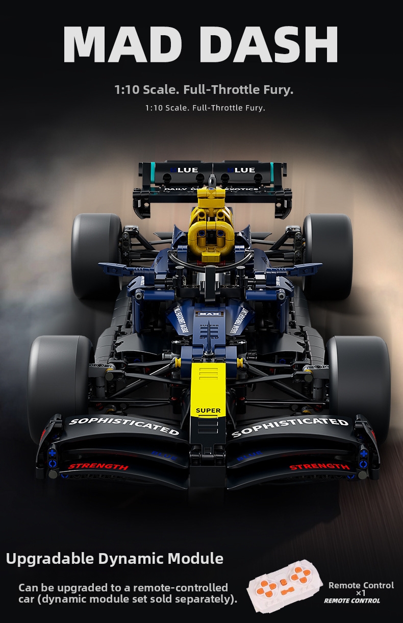 Formula 1 Racing Car Building Blocks Compatible Toy Car Set_voghion.com