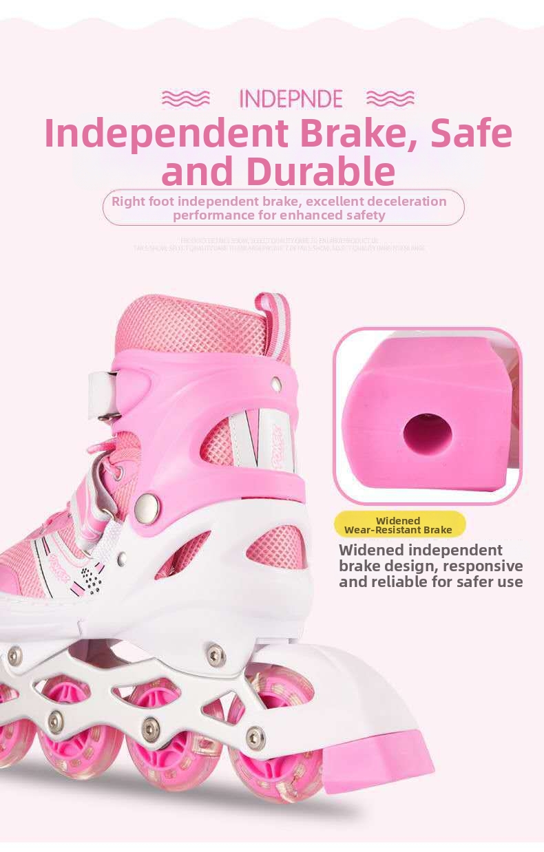 Patins à roulettes pour enfants garçons et filles avec roues lumineuses_voghion.com