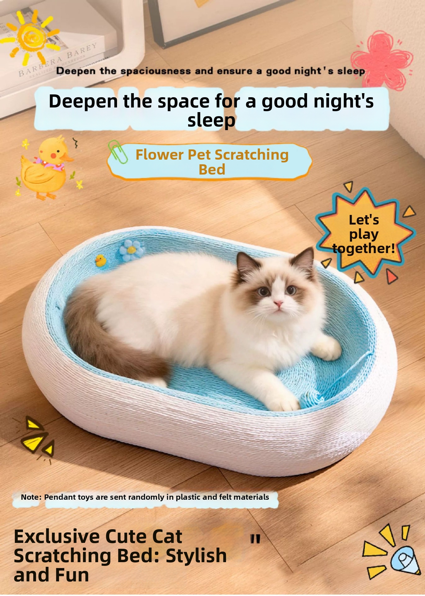Extra Large Cat Scratching Board Bed Wear Resistant Sofa For Cats_voghion.com