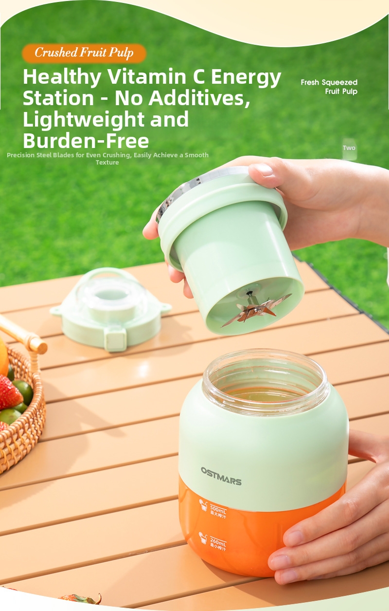 Juicer Cup Wireless Portable Blender Large Capacity Rechargeable_voghion.com