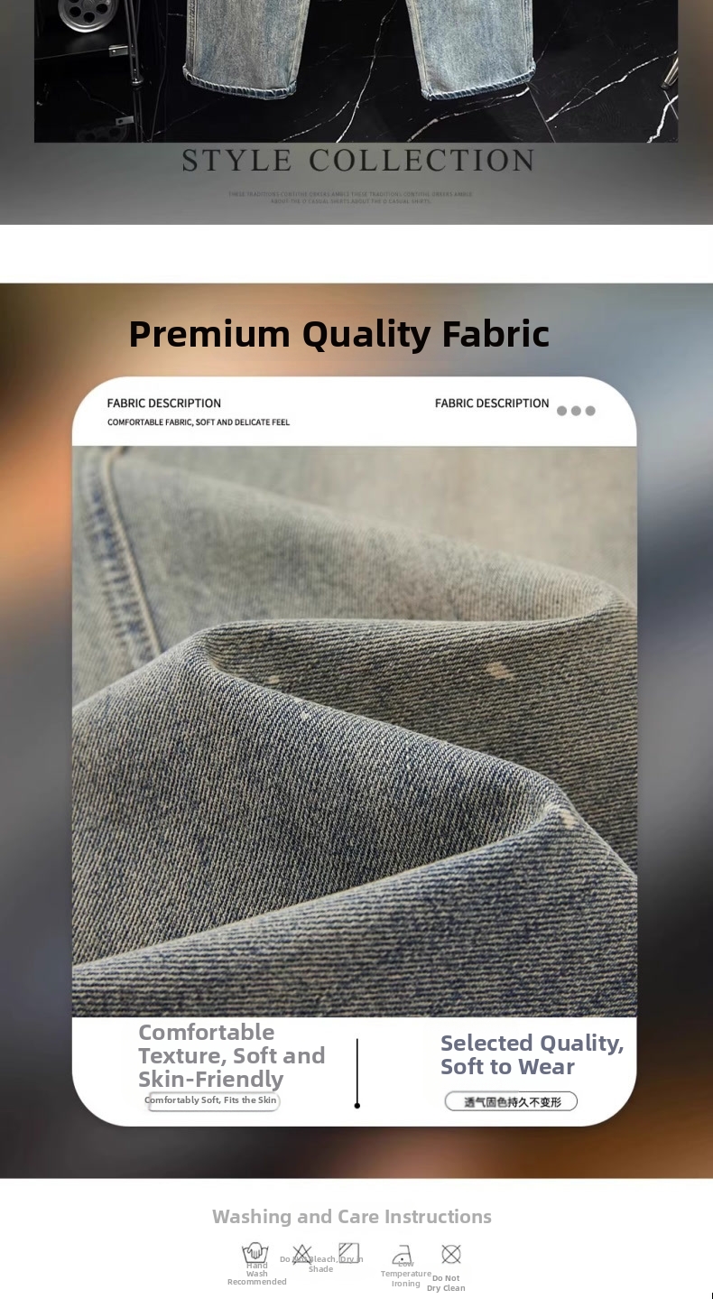 Herren Jeans Mit Farbspritzer Im Retro Look Warm Gefüttert_voghion.com