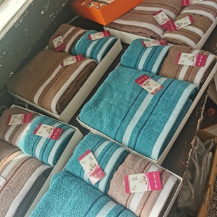 Pure Cotton Towel and Bath Towel Three-Piece Gift Set Holiday Business Gift Box Group Purchase Labor Protection Thickened Break Gift