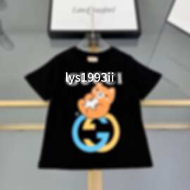 新款古印奇魔术贴短袖网红ins上衣衣服上衣T恤情侣