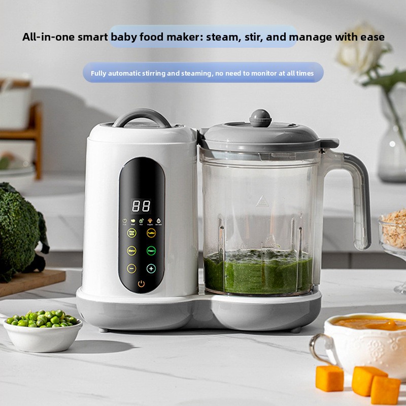New Baby Food Machine Home Multi-function Steaming Timer All-in-one Cooking Machine Automatic Blender_voghion.com