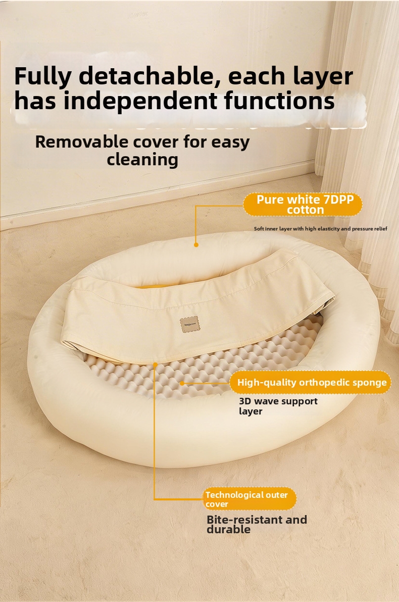 Orthopedisch hondenbed, wasbare hondenmand voor grote honden_voghion.com