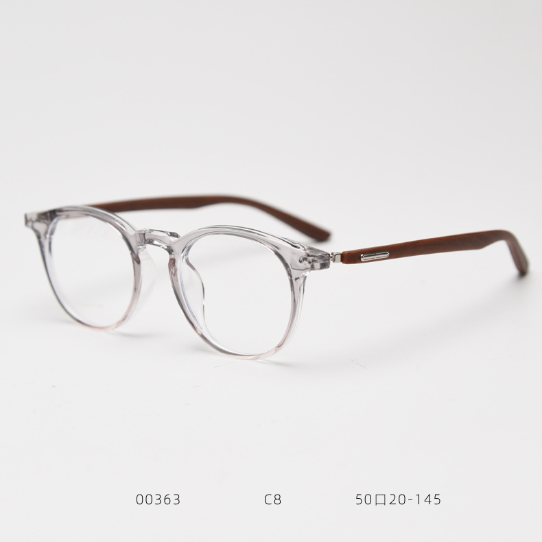 Runde Retro-Brillenfassung aus TR90 im japanisch-koreanischen Stil für Damen und Herren, künstlerisch, auch ohne Sehstärke erhältlich_voghion.com